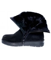 Сапоги детские Flois-Kids, замша, нат. мех, цвет черный, р-р 33-38 (12 пар) FL-A7201 SPZ 